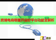 跨境電商哪里開店好平臺功能全解析